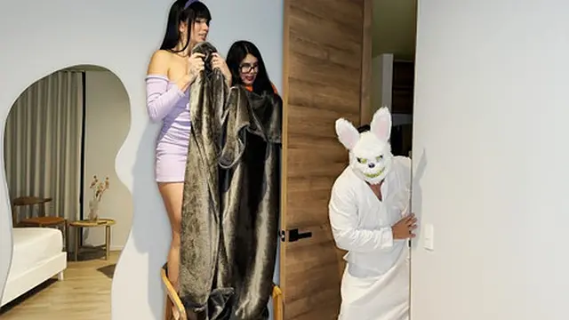 Spooky screwing &mdash;  witchy wet &mdash;  ghostly gangbang &mdash;  devilish dildo &mdash;  howling hardcore Halloween hijinks