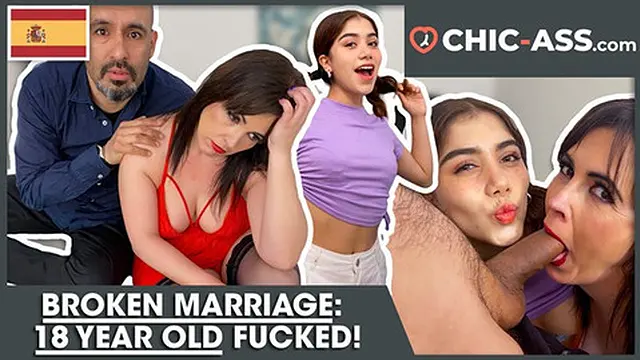 Spanish guy and wife tease teen in wild threesome (Spanish porn) - chic vibes