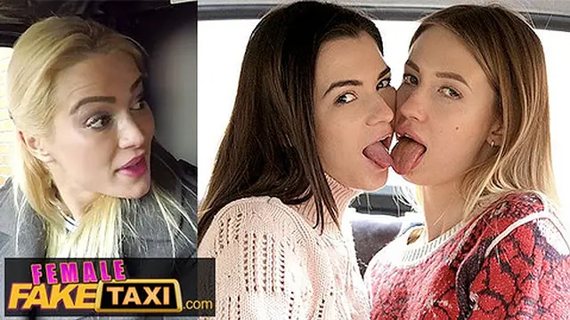 Super Sexy Lesbians Seduce in the Backseat of a London Cab