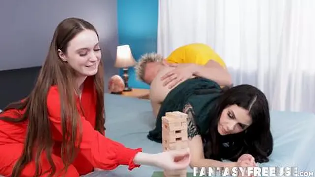 Loving couple Hazel Moore and Clarke Kent seduce their roommate Valentina Nappi