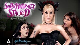 GIRLSWAY Ella Knox And Her Bestie Convoked A Nasty Sex Demon While Using A Ouija Board