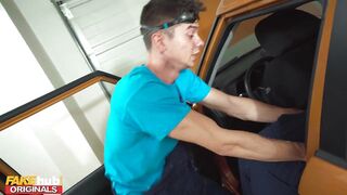 Redheads get dicked by student mechanic! FULL SCENE