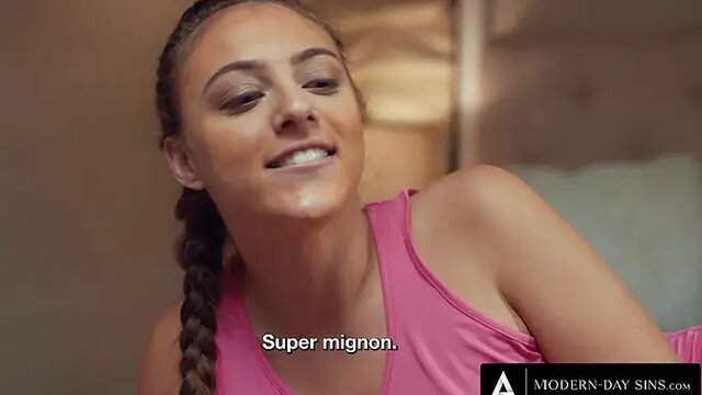 MODERN-DAY SINS - HORNY Teen Babes Try Squirting In SUPER WET THREESOME! FRANCH SUBTITLES