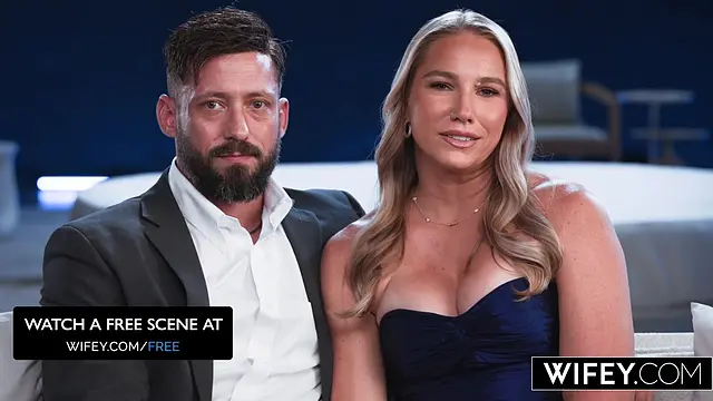 Naughty wife Bonnie gets double-teamed by two BBCs in